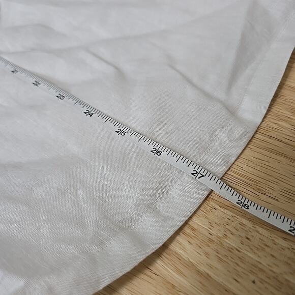 NWT Revolve Rumer Freya Puff Sleeve Linen Cutout Mini Dress Size Medium White - Picture 7 of 10